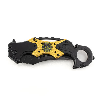 5" Rtek Army Servicemen Assist-Open Karambit Tactical Rescue Knife, , large